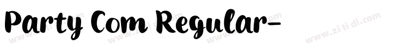 Party Com Regular字体转换